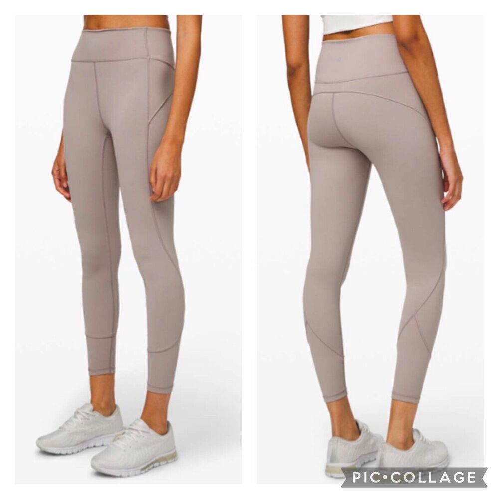 Lululemon In Movement Tight Everlux Dark Chrome Size 10
